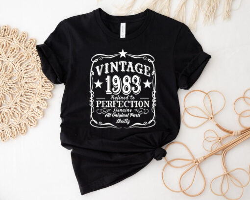 40th Birthday Shirt,Vintage 1983 Shirt, 40th Birthday Gift Women, 40 Years Birthday Shirt, 1983 Birthday Shirt