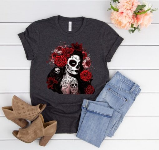 Day of the dead T-Shirt, Sugar skull shirt, Mexican shirt