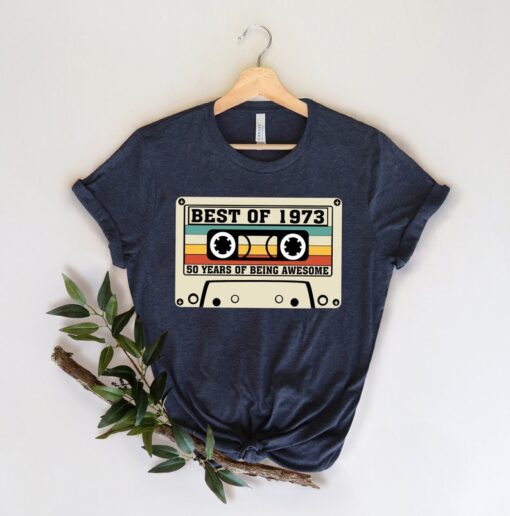 50th Birthday Party Shirts, Vintage 1973 Limited Edition Cassette T-Shirt