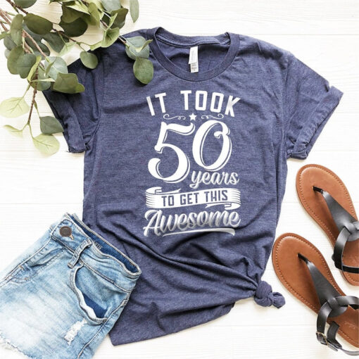 50th Birthday Party Shirts, Awesome Birthday Shirt