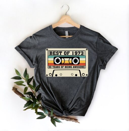 50th Birthday Party Shirts, Vintage 1973 Limited Edition Cassette T-Shirt