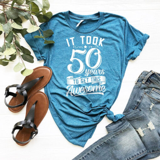 50th Birthday Party Shirts, Awesome Birthday Shirt