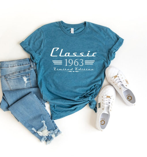 60th Birthday Auto Owner Gift, Classic 1963 Car Lover Shirt, 60th Retro Vintage Gift, Turning 60 Mechanic Gift