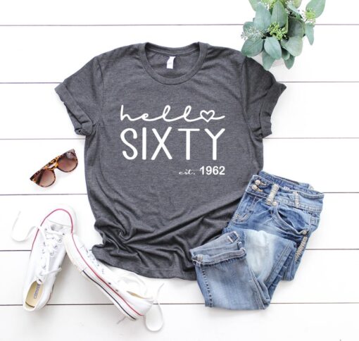 60th Birthday Shirt, 60 Birthday Shirt, Est 1963 Birthday Shirt Women, 60 and Fabulous