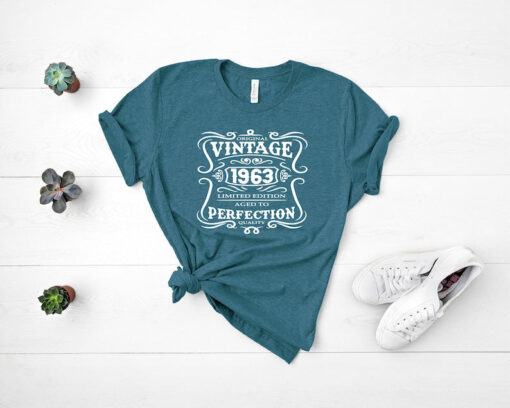 60th Birthday Shirt of 2023,Vintage 1963 Limited Edition Aged Shirt,60th Birthday Gift For Men