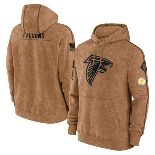 Men's Atlanta Football Stitched Brown 2023 Hoodie