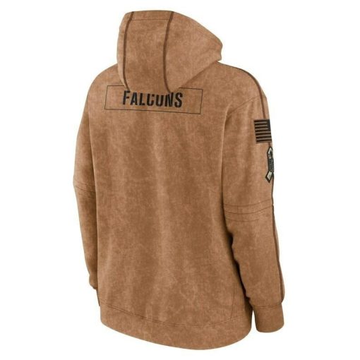 Men's Atlanta Football Stitched Brown 2023 Hoodie