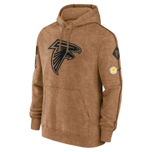 Men's Atlanta Football Stitched Brown 2023 Hoodie