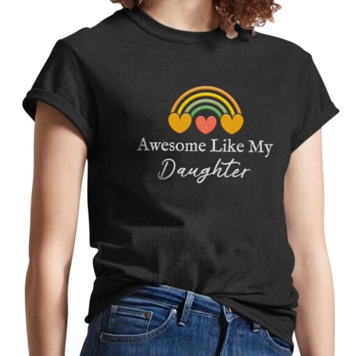 Awesome Like My Daughter Embroidered Shirt. Gifts Men Funny Father_s. Unisex Sweatshirt