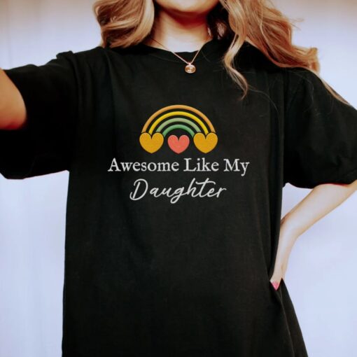 Awesome Like My Daughter Embroidered Shirt. Gifts Men Funny Father_s. Unisex Sweatshirt