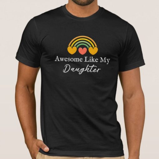 Awesome Like My Daughter Embroidered Shirt. Gifts Men Funny Father_s. Unisex Sweatshirt