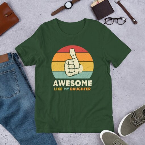 Awesome like My Daughter Shirt, Awesome Mom Dad, Funny Fathers Day Shirt, Gift from Daughter