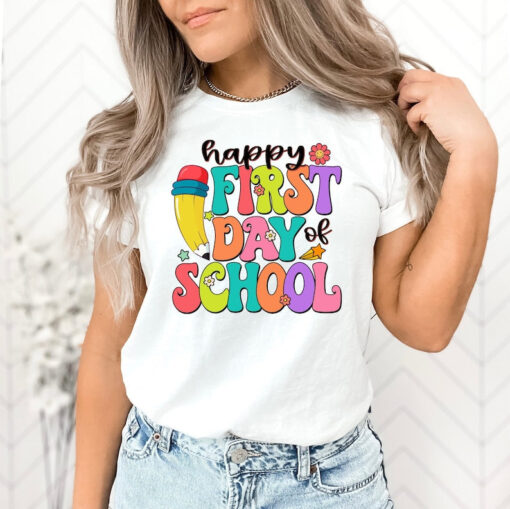 Happy First Day Of The School Shirt, Back to School, First Day of School Outfit