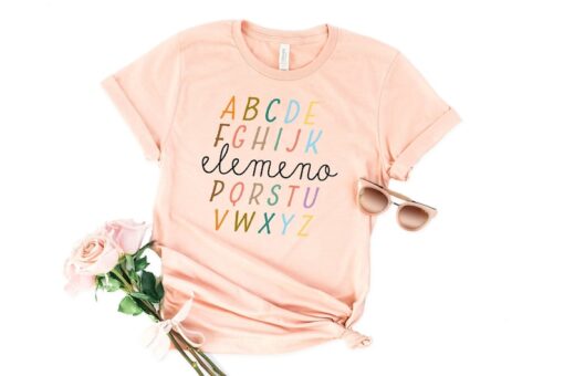 Alphabet Elemeno Shirt,Happy First Day of School Shirt,Teacher Gift