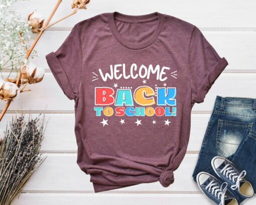 Welcome Back To School Shirt,First Day Of School Tshirt