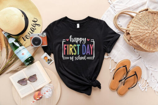 Happy First Day of School Shirt, School Shirts, Back to School Shirt