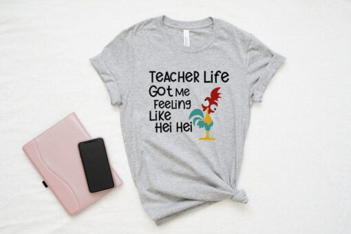 Back to School Teacher T-Shirt, Cute Teacher Shirt, Chicken Teacher Shirt