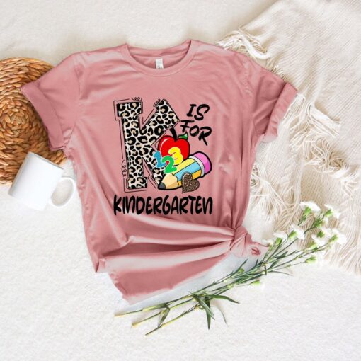 K is For Kindergarten T Shirt, Unisex T Shirt, Kindergarten Teacher Shirt, Back To School Shirt