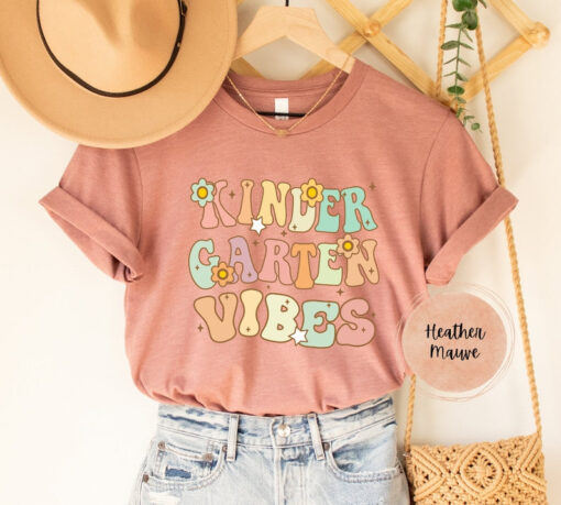 Kindergarten Teacher Shirt, Kinder Garten Vibes Tee