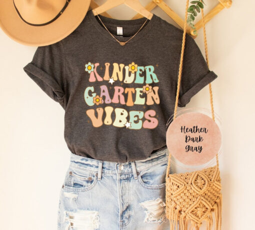 Kindergarten Teacher Shirt, Kinder Garten Vibes Tee