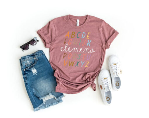 Alphabet Elemeno Shirt,Happy First Day of School Shirt,Teacher Gift