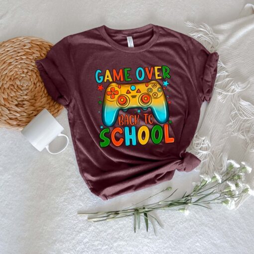 Game Over Back To School Shirt, Back to School Shirt, First Day of School Outfit