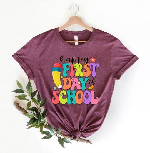 Happy First Day Of The School Shirt, Back to School, First Day of School Outfit