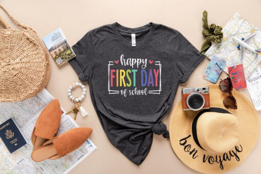 Happy First Day of School Shirt, School Shirts, Back to School Shirt