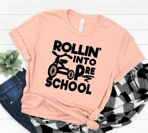 Rollin into pre school School Shirt, Teacher Gift, Gift for Teachers