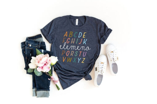 Alphabet Elemeno Shirt,Happy First Day of School Shirt,Teacher Gift