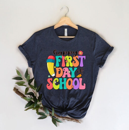 Happy First Day Of The School Shirt, Back to School, First Day of School Outfit