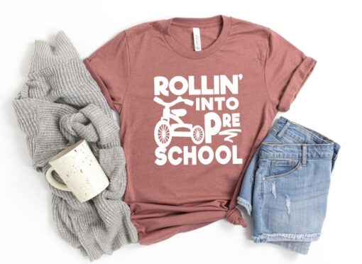 Rollin into pre school School Shirt, Teacher Gift, Gift for Teachers