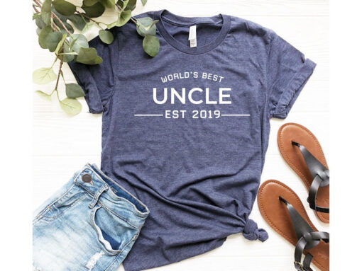 World's Best Uncle EST Shirt, Gifts For Him, Best Uncle Shirt