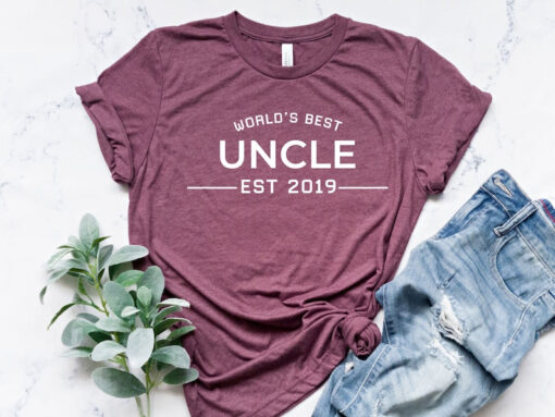 World's Best Uncle EST Shirt, Gifts For Him, Best Uncle Shirt