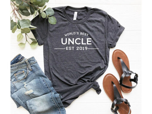 World's Best Uncle EST Shirt, Gifts For Him, Best Uncle Shirt