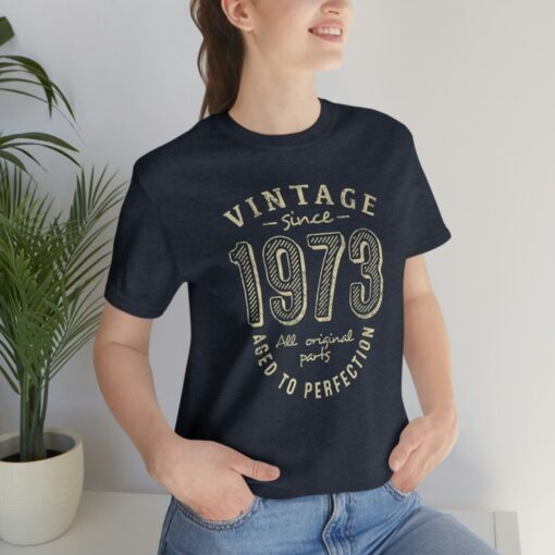 50th Birthday Gifts for Woman or Man, Vintage since 1973 Shirt for sister or brother