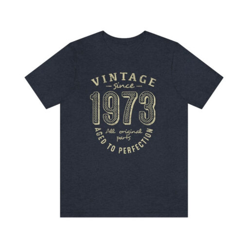 50th Birthday Gifts for Woman or Man, Vintage since 1973 Shirt for sister or brother