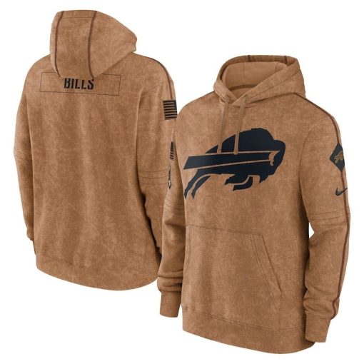 Men's Buffalo Football Stitched Brown 2023 Hoodie