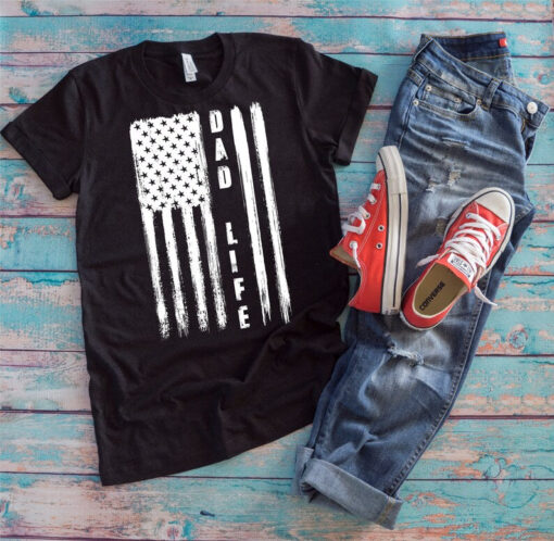 Dad Life America Shirt | Dad Life | Funny American Flag US Patriot Father's Day Gift