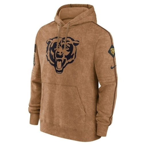 Men's Chicago Football Stitched Brown 2023 Hoodie