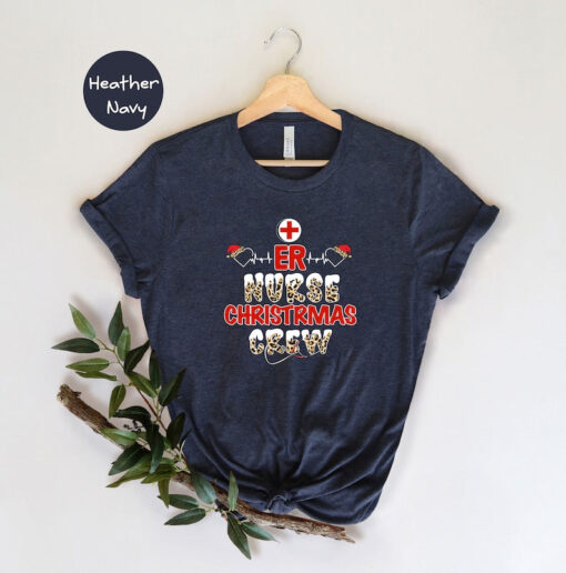 Christmas Nurse Shirt, Er Nurse Christmas Crew Shirt, Gift For Nurse, Nurse T-shirt