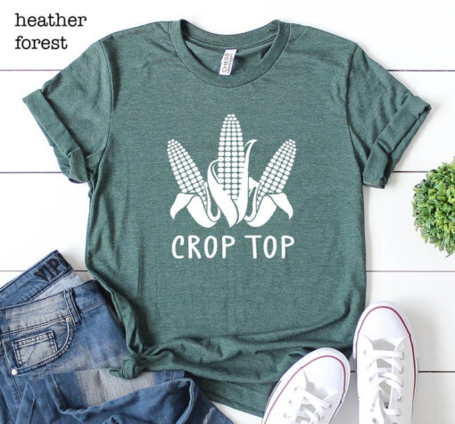 Crop Top Shirt, Farm Shirt, Corn Shirt, Farmer Shirt, Farm Life Shirt, Funny Shirt