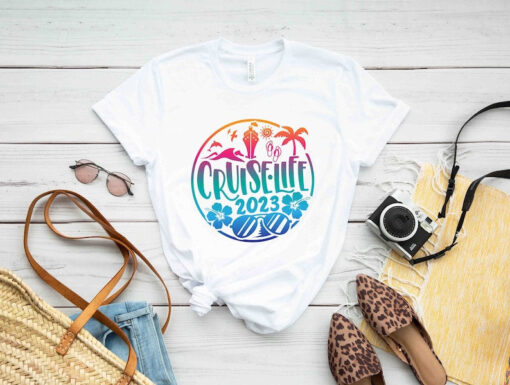 Cruise Squad 2023 Shirt, Cruise Life 2023 Colorful T-shirt, Family Cruise Shirts, Matching Vacation Shirts