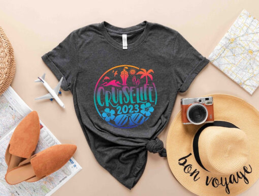 Cruise Squad 2023 Shirt, Cruise Life 2023 Colorful T-shirt, Family Cruise Shirts, Matching Vacation Shirts