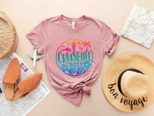 Cruise Squad 2023 Shirt, Cruise Life 2023 Colorful T-shirt, Family Cruise Shirts, Matching Vacation Shirts