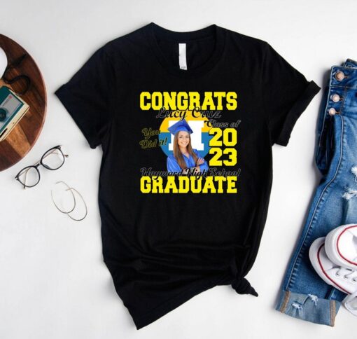 Custom 2023 Graduate T-Shirt,Personalized Graduation Shirt,Custom Graduation Photo Shirt,Best Graduation Gift