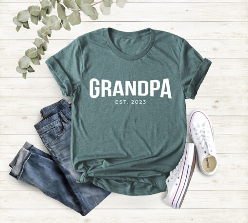 Grandpa Est 2023 Shirt, Grandpa Shirt, New Grandpa Shirt, Gift for Grandpa, Father's Day Gift