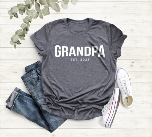 Grandpa Est 2023 Shirt, Grandpa Shirt, New Grandpa Shirt, Gift for Grandpa, Father's Day Gift