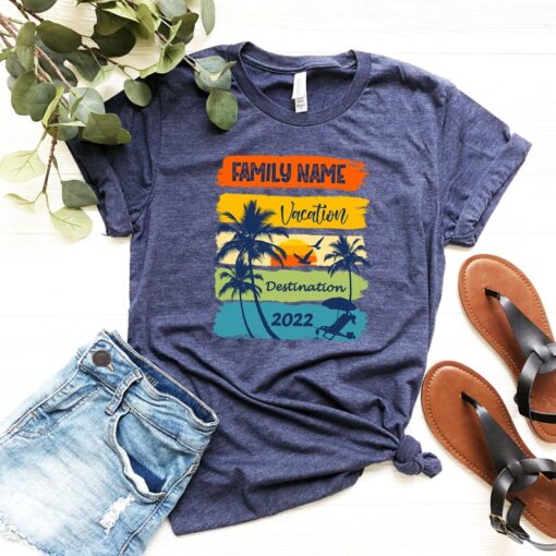 Custom Family Vacation Shirt, Personalized Family Shirt, Family Matching Shirt, Customized Summer Shirt