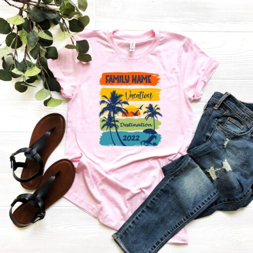 Custom Family Vacation Shirt, Personalized Family Shirt, Family Matching Shirt, Customized Summer Shirt